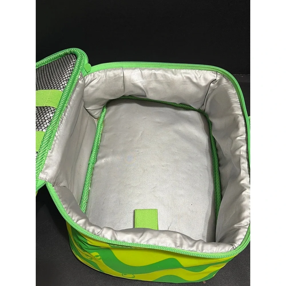 Vintage 2000 SpongeBob SquarePants Insulated Soft Lunch Box Bag Green Viacom Y2K
